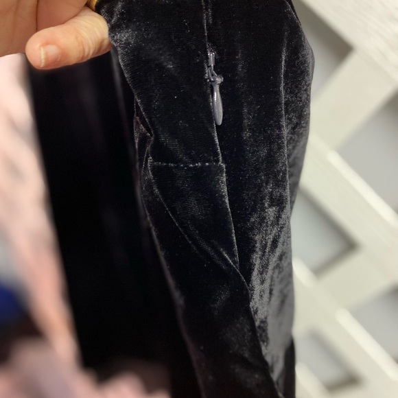 Lisa Rinna Collection Sleeveless Black Velvet Tank Chiffon Lining Side Zipper XL - Picture 7 of 8